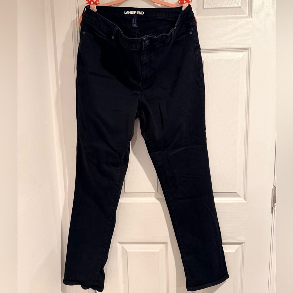 Lands' End Women's Black Skinny Jeans